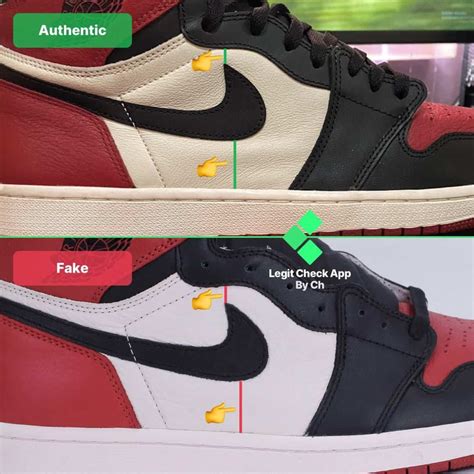 fake bred toes bag|Comparison: Replica vs Real Nike Air Jordan 1 'Bred Toe.